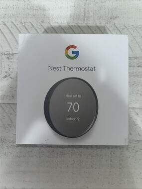 Google G4CVZ Nest Smart Programmable Wi-fi Thermostat Charcoal Gray *Open Box*
